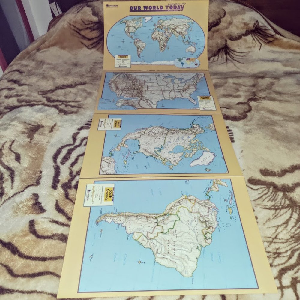 Nystrom Our World Today Atlas & Activity Map Program Homeschool Classrooom